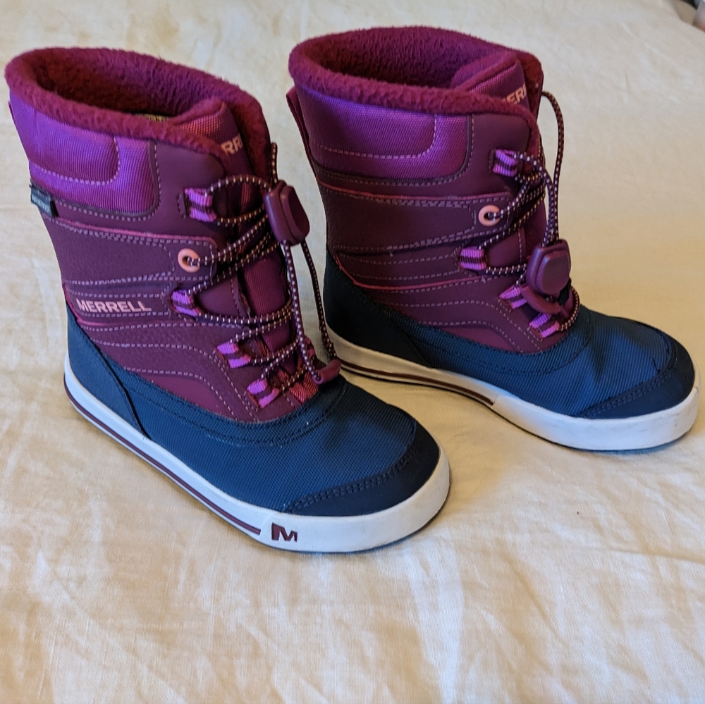 Merrell Winter Boots Blue and Purple Size 11